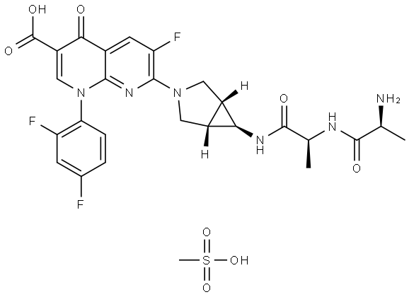 Alatrofloxacin Mesylate Struktur