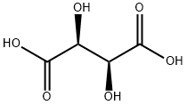 D-(-)-Tartaric Acid  Struktur