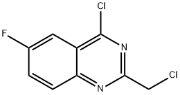 QUINAZOLINE, 4-CHLORO-2-(CHLOROMETHYL)-6-FLUORO- Struktur