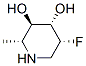 3,4-Piperidinediol,5-fluoro-2-methyl-,[2R-(2alpha,3beta,4alpha,5alpha)]-(9CI) Struktur