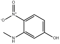 3-(Methylamino)-4-nitrophenol Struktur