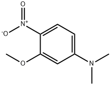 N-(3-methoxy-4-nitrophenyl)-N,N-dimethylamine Struktur