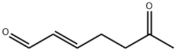 2-Heptenal, 6-oxo-, (E)- (9CI) Struktur