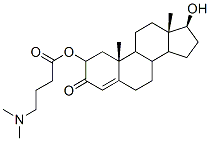 testosteronyl 4-dimethylaminobutyrate Struktur