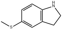 5-(methylthio)indoline Struktur