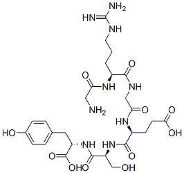 glycyl-arginyl-glycyl-glutamyl-seryl-tyrosine Struktur