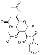 2-DEOXY-2-PHTHALIMIDO-3,4,6-TRI-O-ACETYL-ALPHA-D-GLUCOPYRANOSYL FLUORIDE Struktur