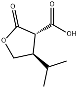 3-Furancarboxylicacid,tetrahydro-4-(1-methylethyl)-2-oxo-,trans-(9CI) Struktur