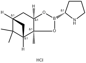 (R)-BoroPro-(+)-Pinanediol-HCl Struktur