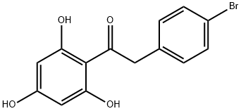 2(4'-BROMOPHENYL)-2',4',6'-TRIHYDROXYACETOPHENONE Struktur