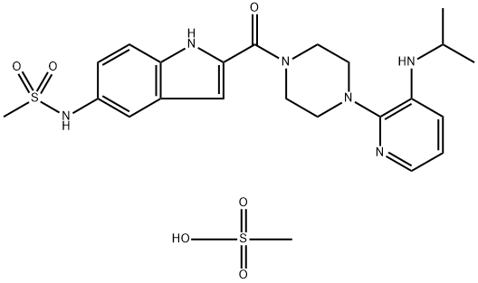 DELAVIRDINE, MESYLATE Struktur