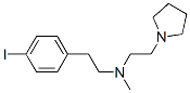 N-(2-(4-iodophenyl)ethyl)-N-methyl-2-(1-pyrrolidinyl)ethylamine Struktur