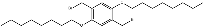 2 5-BIS(BROMOMETHYL)-1 4-BIS(OCTYLOXY)B& Struktur