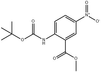 2-TERT-BUTOXYCARBONYLAMINO-5-NITRO-BENZOIC ACID METHYL ESTER Struktur