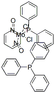 dichlorodinitrosylbis(triphenylphosphine)molybdenum Struktur