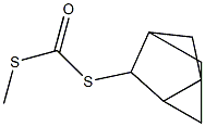 Carbonodithioic acid, S-methyl S-tricyclo[2.2.1.02,6]hept-3-yl ester (9CI) Struktur