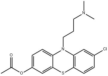 8-Chloro-10-[3-(dimethylamino)propyl]-10H-phenothiazin-3-ol acetate Struktur