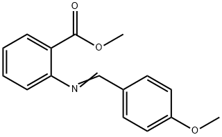 SCHIFF'S BASE ANISALDEHYDE-METHYL ANTHRANILATE Struktur