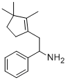 1-Amino-1-phenyl-(2,3,3-trimethylcyclopent-1-en-1-yl)ethane Struktur