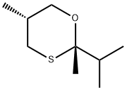 1,3-Oxathiane,2,5-dimethyl-2-(1-methylethyl)-,cis-(9CI) Struktur