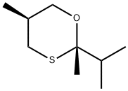 1,3-Oxathiane,2,5-dimethyl-2-(1-methylethyl)-,trans-(9CI) Struktur