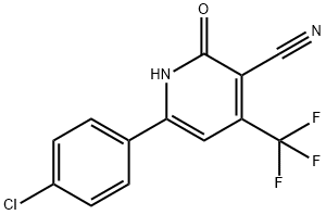 4'-CHLORO-3-HYDROXY-5-(TRIFLUOROMETHYL)-1,1-BIPHENYL-4-CARBONITRILE Struktur