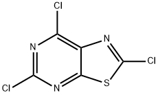 2,5,7-Trichlorothiazolo[5,4-d]pyrimidine Struktur