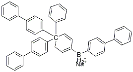 Borate(1-), tetrakis([1,1'-biphenyl]-4-yl)-, sodiuM(1:1) Struktur