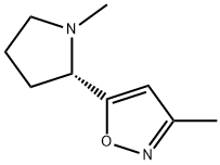 Isoxazole, 3-methyl-5-[(2S)-1-methyl-2-pyrrolidinyl]- (9CI) Struktur