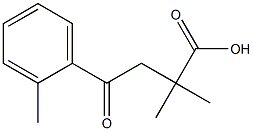 2,2-DIMETHYL-4-(2-METHYLPHENYL)-4-OXOBUTYRIC ACID Struktur