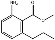 Benzoic acid, 2-amino-6-propyl-, methyl ester (9CI) Struktur