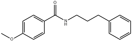 BenzaMide, 4-Methoxy-N-(3-phenylpropyl)- Struktur