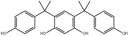 4,6-Bis[1-(4-hydroxyphenyl)-1-methylethyl]-1,3-benzenediol Struktur