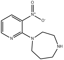 1-(3-Nitro-pyridin-2-yl)-[1,4]diazepane, 98+% C10H14N4O2, MW: 222.24 Struktur