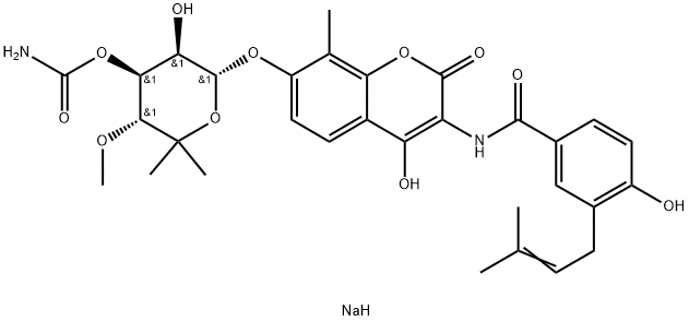 NOVOBIOCIN SODIUM SALT Struktur