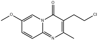 3-(2-Chloroethyl)-7-methoxy-2-methyl-4H-pyrido[1,2-a]pyrimidin-4-one Struktur