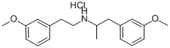 3,3'-DIMETHOXY-ALPHA-METHYLDIPHENETHYLAMINE HYDROCHLORIDE Struktur