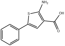 2-AMINO-5-PHENYL-3-THIOPHENECARBOXYLIC ACID Struktur