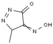 3H-Pyrazole-3,4(5H)-dione,5-methyl-,4-oxime(9CI) Struktur