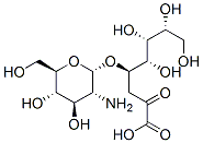 4-O-(2-amino-2-deoxy-alpha-glucopyranosyl)-3-deoxy-manno-2-octulosonic acid Struktur