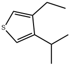 Thiophene, 3-ethyl-4-(1-methylethyl)- (9CI) Struktur