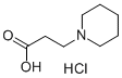 3-Piperidin-1-ylpropanoic acid Hydrochloride Struktur