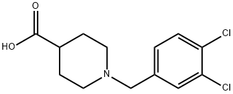 1-(3,4-DICHLORO-BENZYL)-PIPERIDINE-4-CARBOXYLIC ACID Struktur