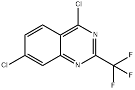 QUINAZOLINE, 4,7-DICHLORO-2-(TRIFLUOROMETHYL)- Struktur