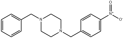 1-BENZYL-4-(4-NITROBENZYL)PIPERAZINE Struktur