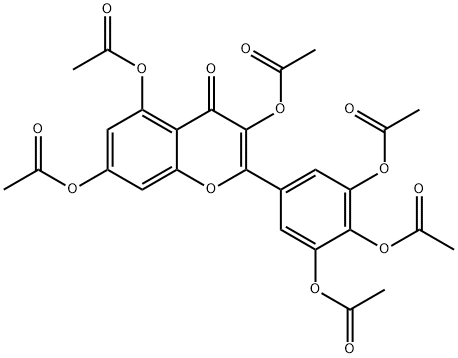 MYRICETINHEXAACETATE Struktur