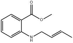 Benzoic acid, 2-(2-butenylamino)-, methyl ester, (E)- (9CI) Struktur