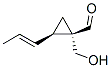 Cyclopropanecarboxaldehyde, 1-(hydroxymethyl)-2-(1-propenyl)-, [1R-[1alpha,2alpha(E)]]- (9CI) Struktur