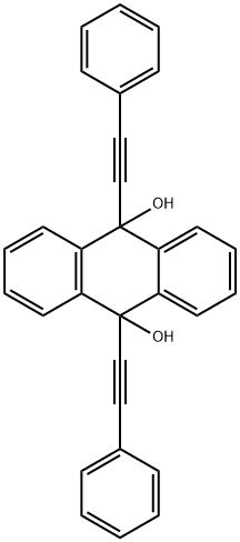 9,10-bis(phenylethynyl)-9,10-dihydroanthracene-9,10-diol  Struktur