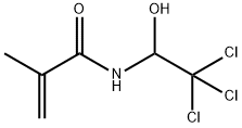 N-(2,2,2-trichloro-1-hydroxyethyl)methacrylamide  Struktur